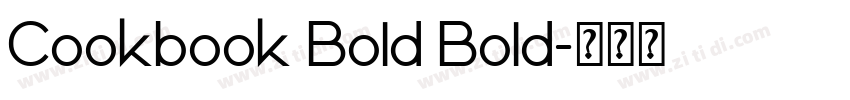 Cookbook Bold Bold字体转换